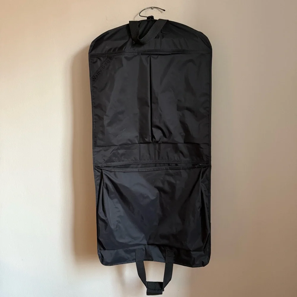 Wally Bags Made in USA Garment Vintage HeavyDuty Black Travel Suit Clothes Cover